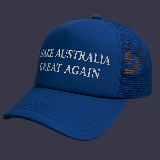 Make Australia Great Again Truckers Cap - Royal Blue - THE REAL BENNY MACK