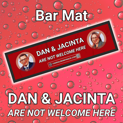 Dan & Jacinta Bar Mat - THE REAL BENNY MACK